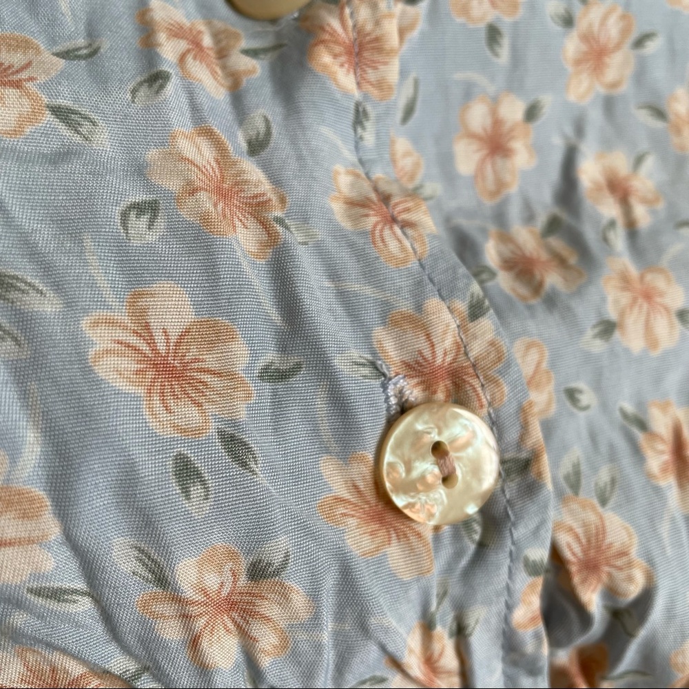 EASTEX 1970’s Stunning vintage floral summer midi dress 12/14 - Picture 3 of 11